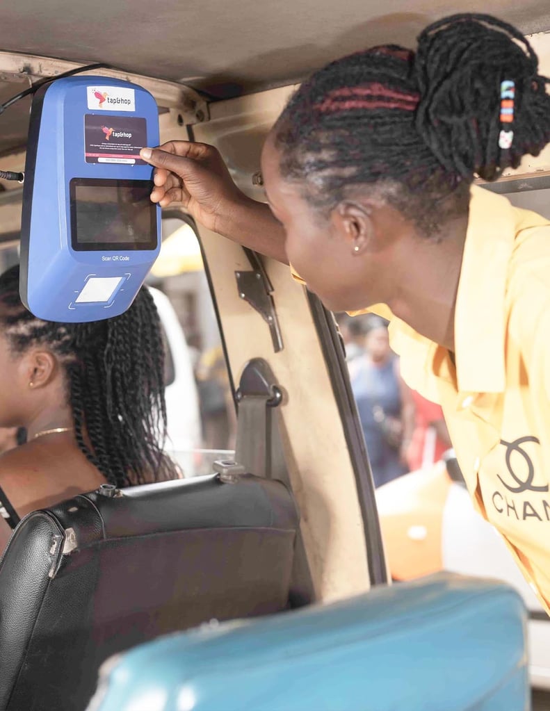 Pay your fares with Tap & Hop card. Digital trotro
